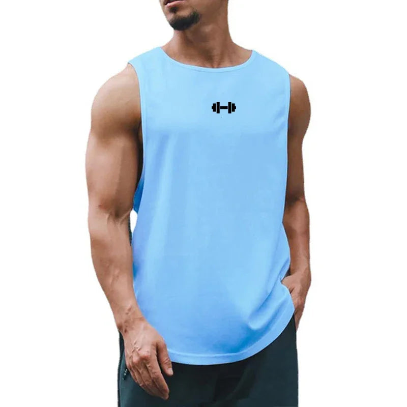 Men's Mesh Gym Tank Top – Breathable Bodybuilding Vest