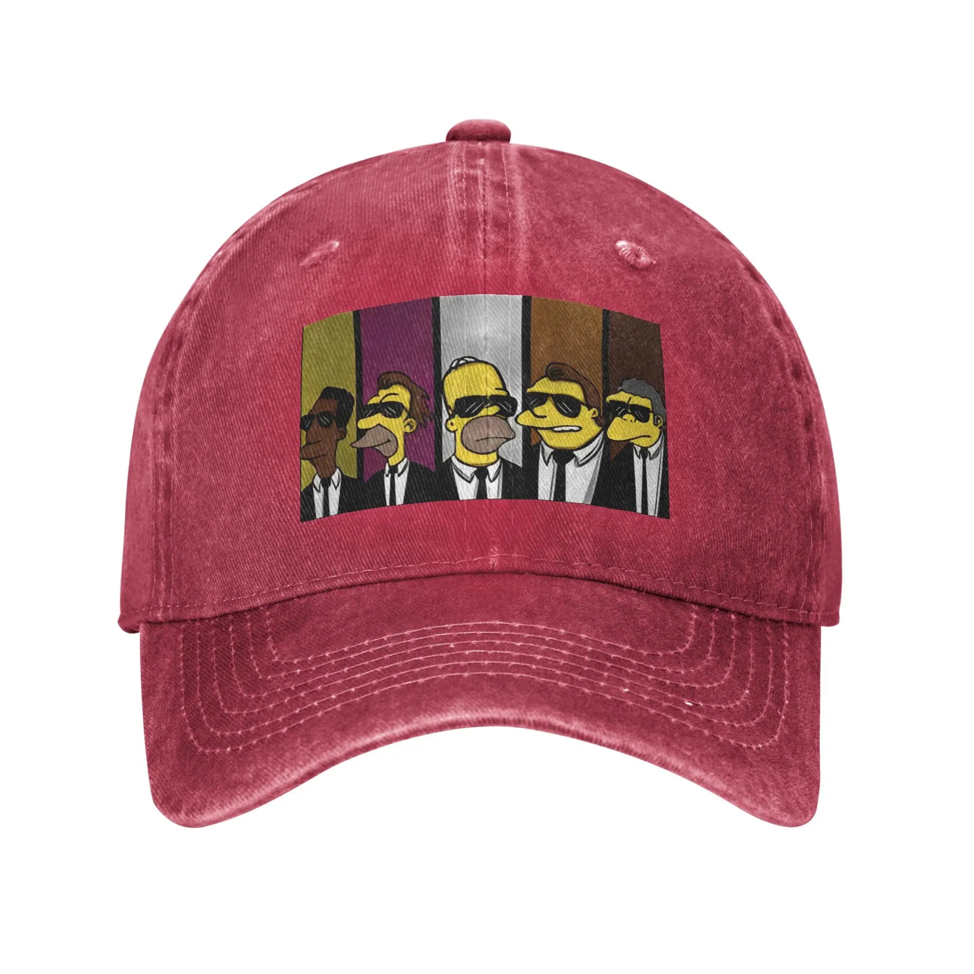 Cartoon Print Snapback Baseball Cap – Unisex Casual Outdoor Hat for Teens & Adults