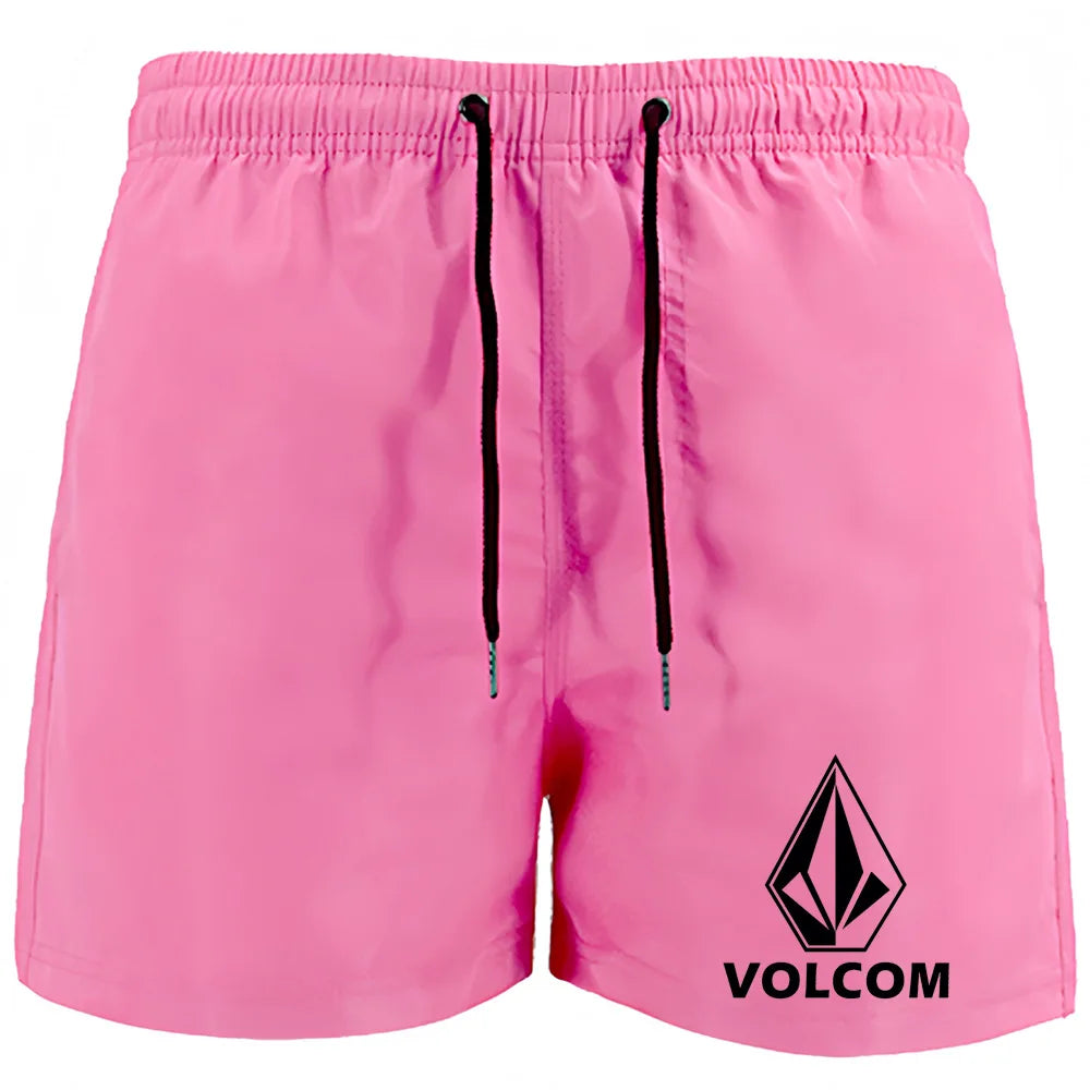 Men's Printed Swim Shorts – Quick-Dry Board Shorts with Mesh Lining & Drawstring