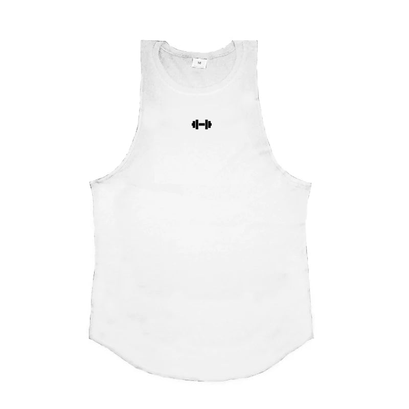Men's Cotton Sleeveless Tank Top – Breathable Gym Vest for Fitness, Running & Street Style