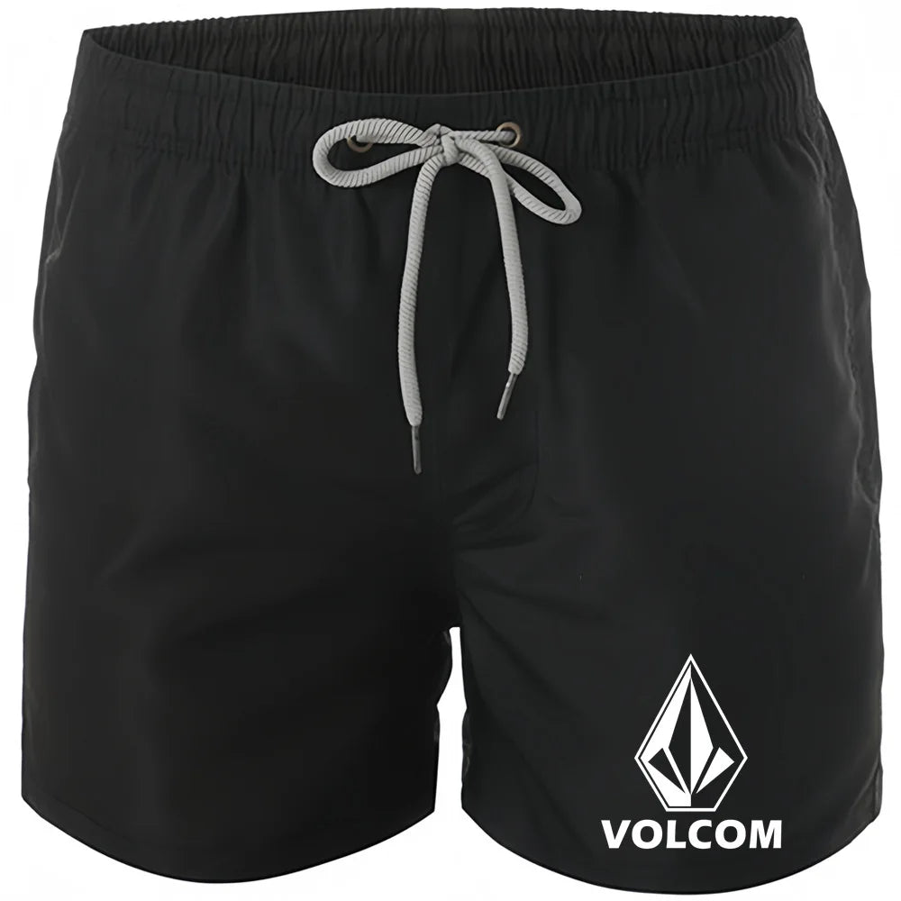 Men's Printed Swim Shorts – Quick-Dry Board Shorts with Mesh Lining & Drawstring