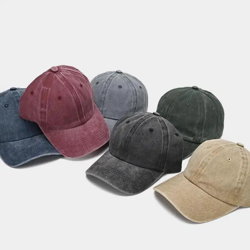 Washed Cotton Vintage Snapback Dad Hat