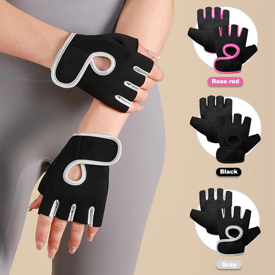 Ventilated Workout Gloves with Non-Slip Silicone Grip | Gym, Lifting & Cycling