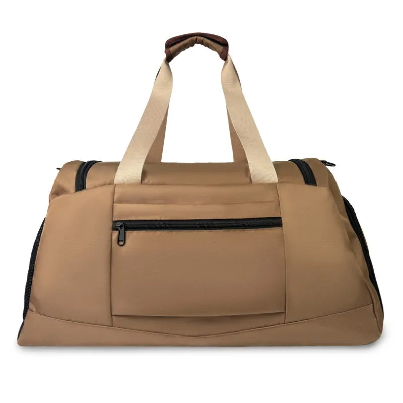 Large Capacity Canvas Gym Duffel Bag – Fitness, Travel & Sports Shoulder Bag