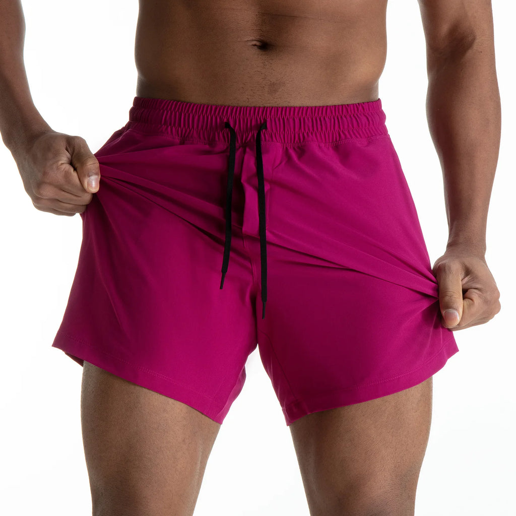 Men's Spliced Mesh Beach Shorts – Quick-Dry Surf & Sport Swim Trunks