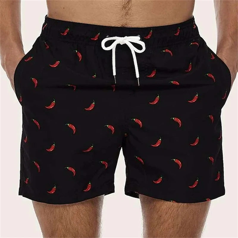 Men's 3D Print Board Shorts – Quick-Dry Surf Swim Trunks for Beach & Summer