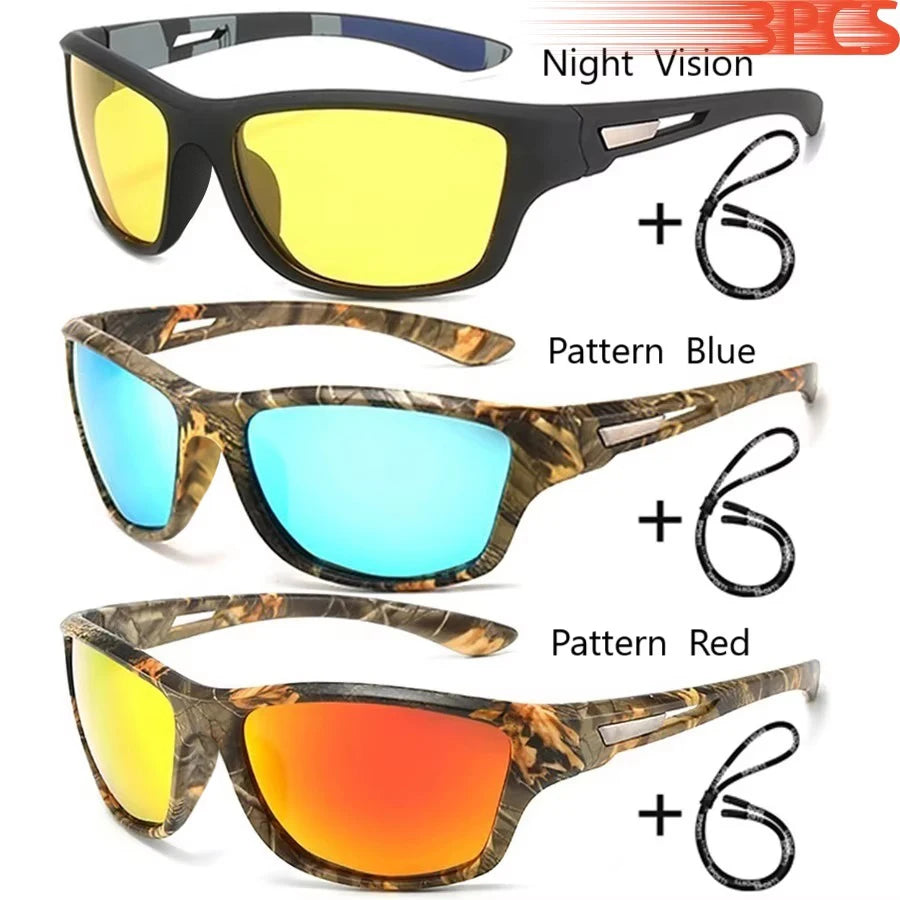 Fashion Sports Sunglasses with Chain | UV400 Mirror Lens, Unisex Retro Style