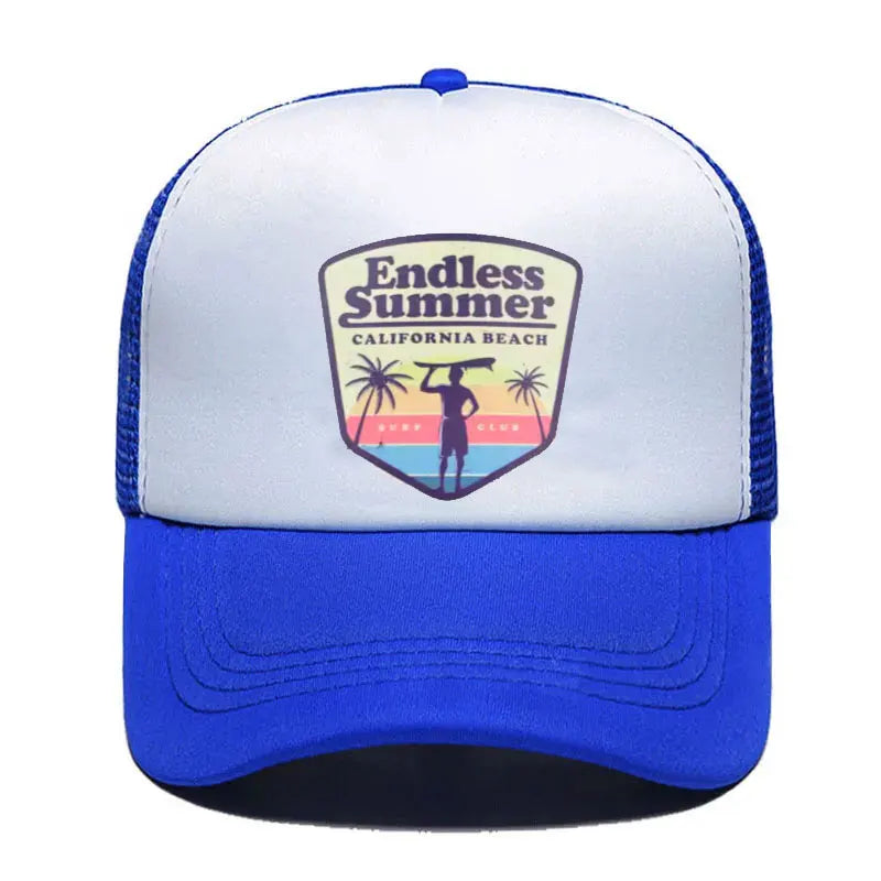 Summer Surf Trucker Cap – Beach Mesh Hat for Men, Women & Youth