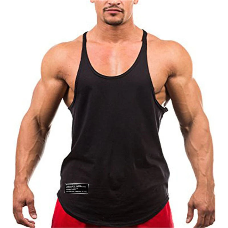 Men's Cotton Gym Tank Top – Breathable Sleeveless Workout Shirt