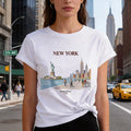 Women's Casual Print Crew Neck T-Shirt | Short Sleeve Summer Top