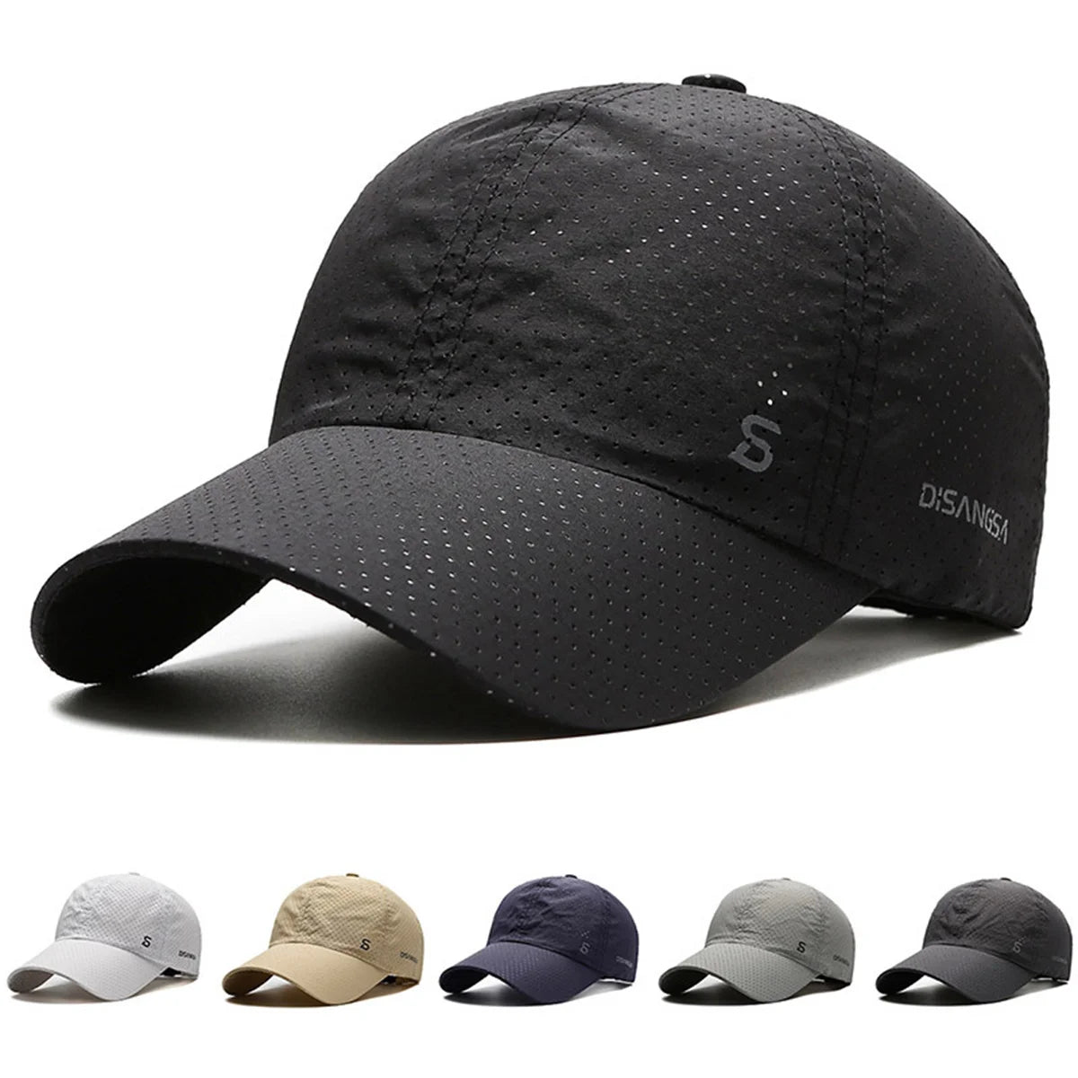 Quick-Dry Sports Running Cap – Breathable Sun Protection Baseball Hat for Men | Fishing & Outdoor