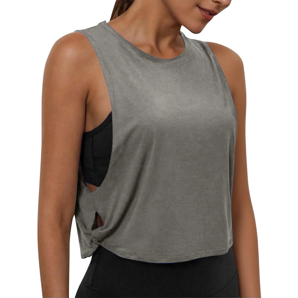 Women's Sleeveless Yoga Tank Top – Breathable Athletic Vest