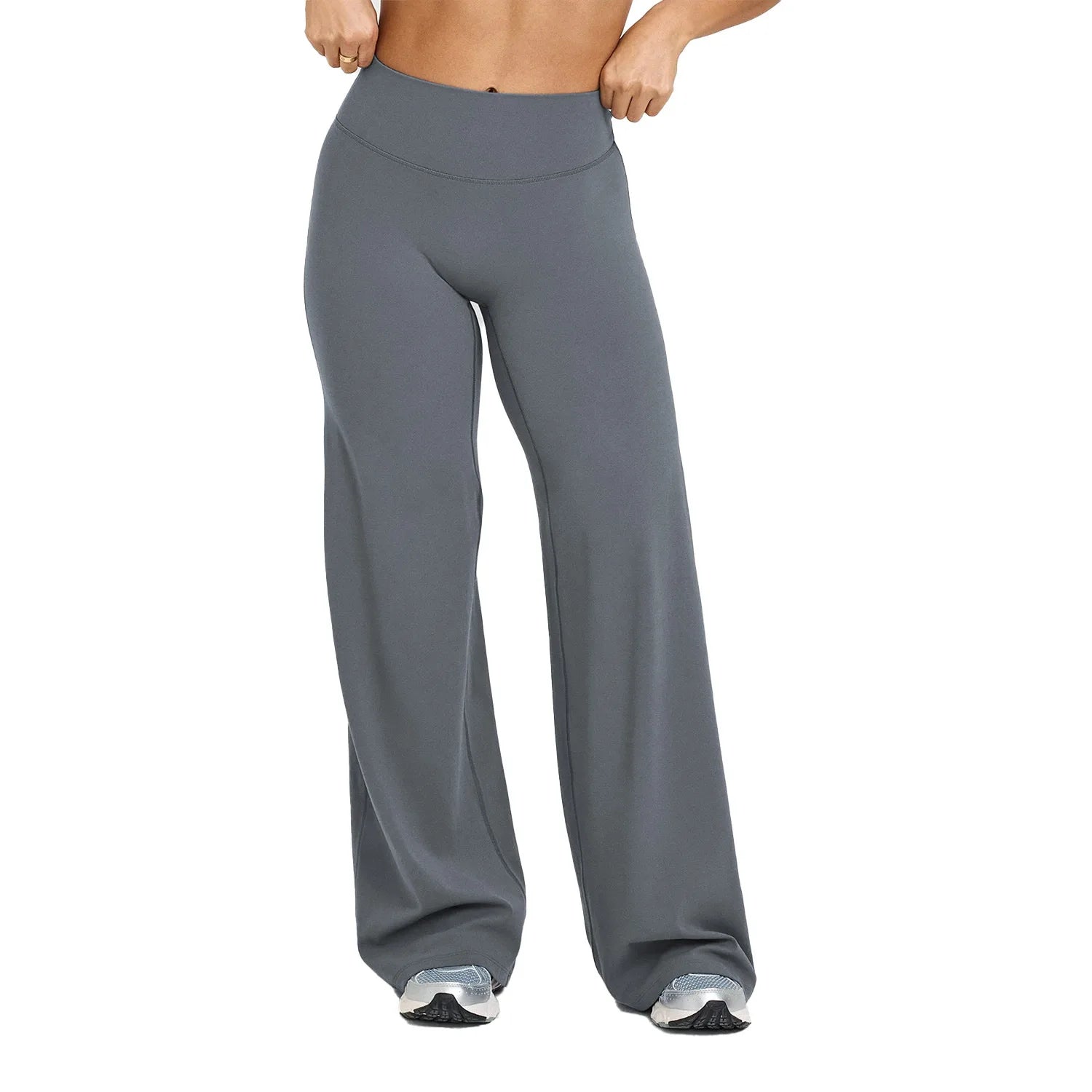 Women's High Waist Straight Leg Yoga Pants – Buttery Soft Butt Lifting Gym Leggings