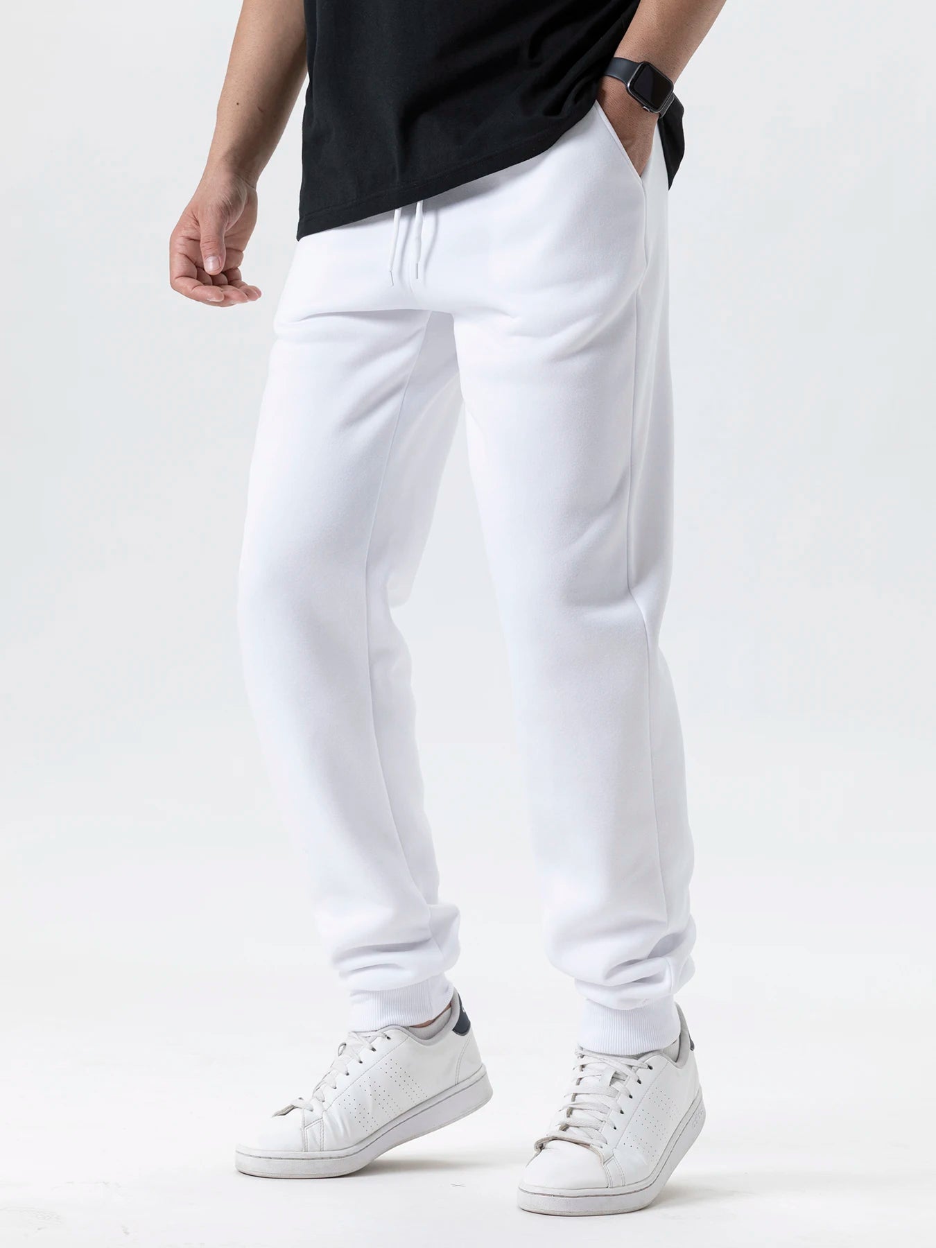Men's Fleece Jogger Sweatpants – Casual Elastic Waist Gym Pants