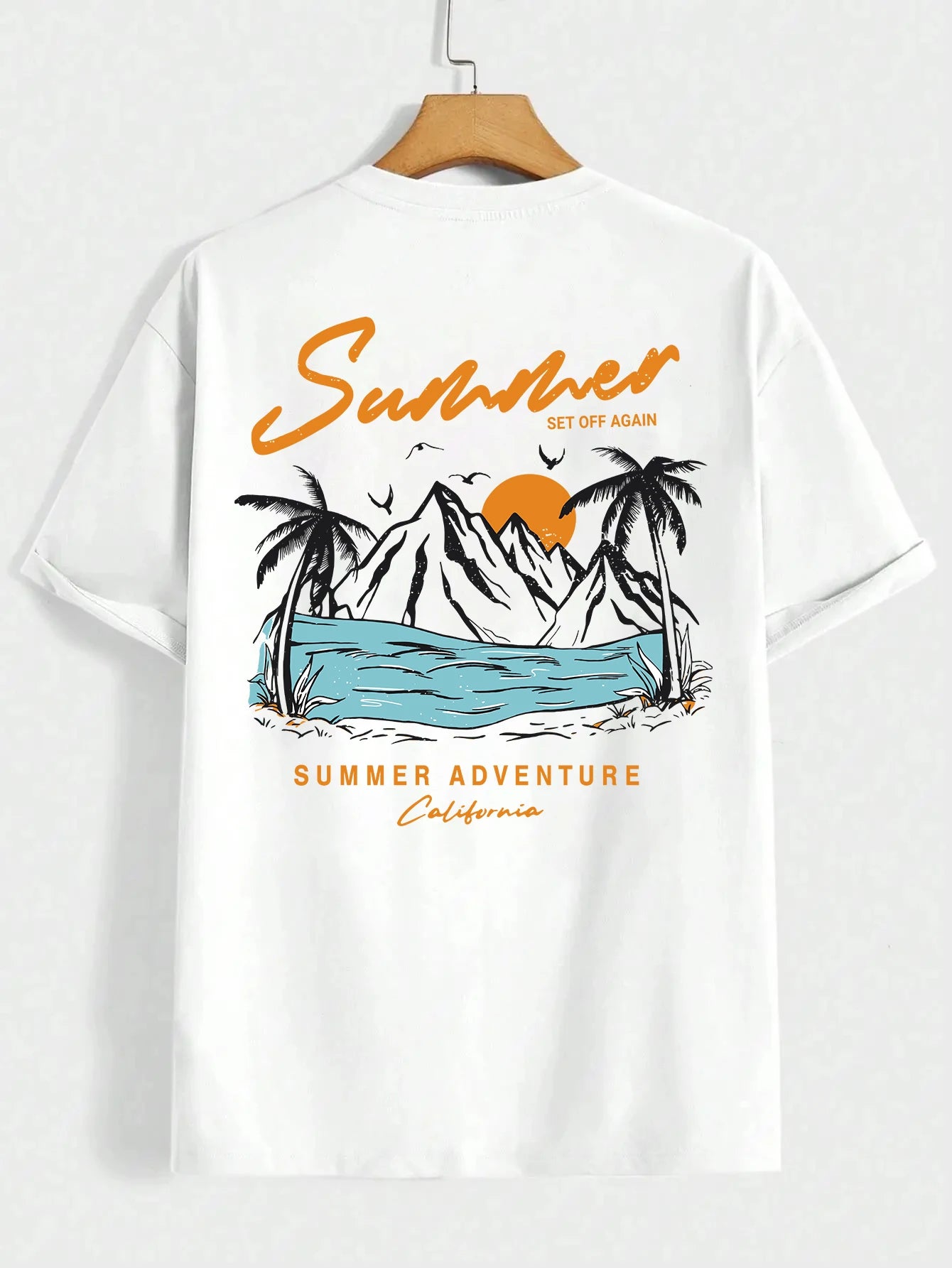 Men's California Adventure Graphic T-Shirt | Oversized Cotton Tee