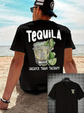 Men's 100% Cotton Beach Print T-Shirt | Casual Loose Fit Summer Tee