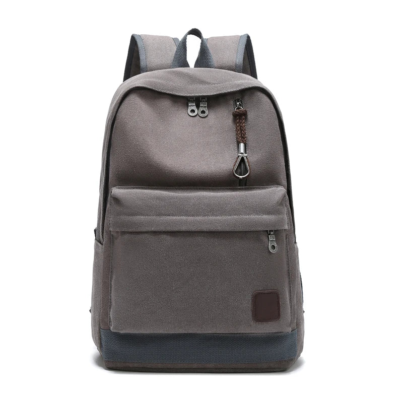 Canvas Backpack | Large School & Travel Bag – Vintage Preppy Style