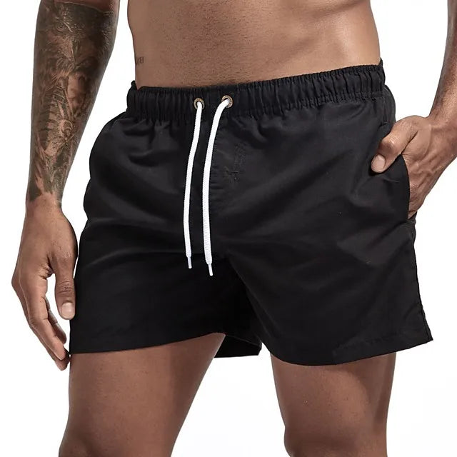 Men's Quick-Dry Running Shorts – Mesh Lining, Zipper Pocket & Drawstring for Gym & Outdoor Fitness
