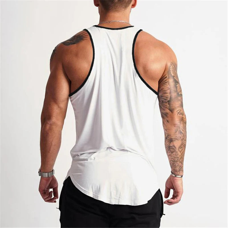 Men's Sleeveless Muscle Tank Top – Cotton Gym & Workout Shirt