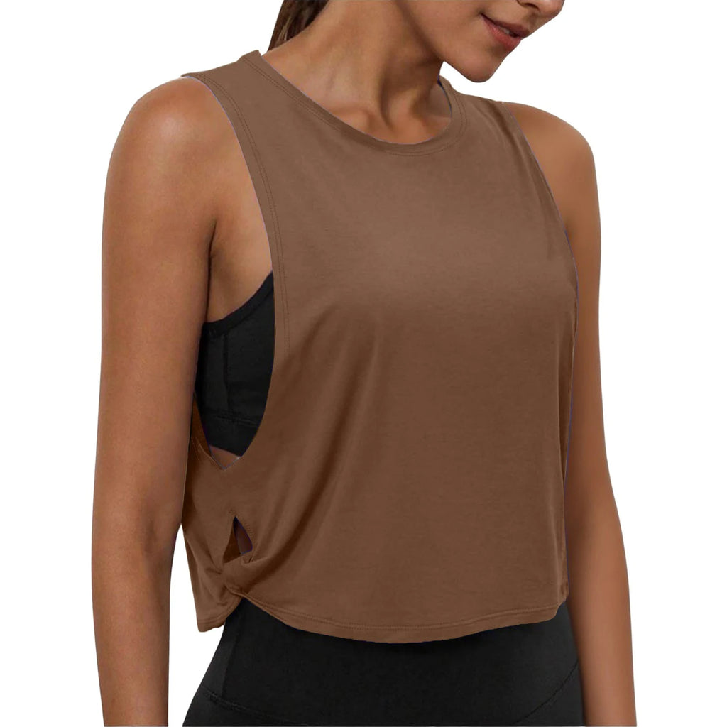 Women's Sleeveless Yoga Tank Top – Breathable Athletic Vest