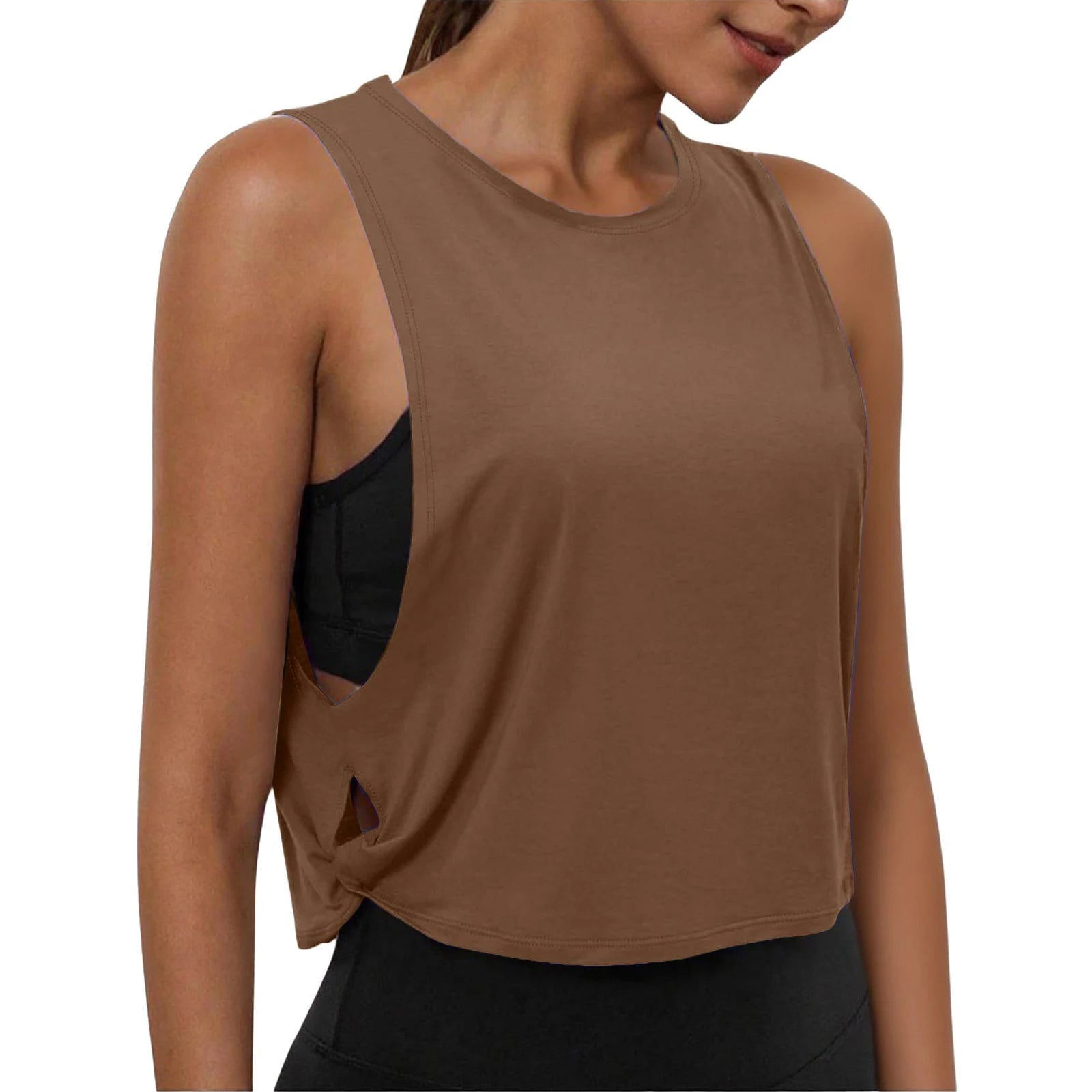 Women's Sleeveless Yoga Tank Top – Breathable Athletic Vest