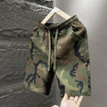 Men's Quick-Dry Printed Shorts – Loose Fit Vacation & Street Style