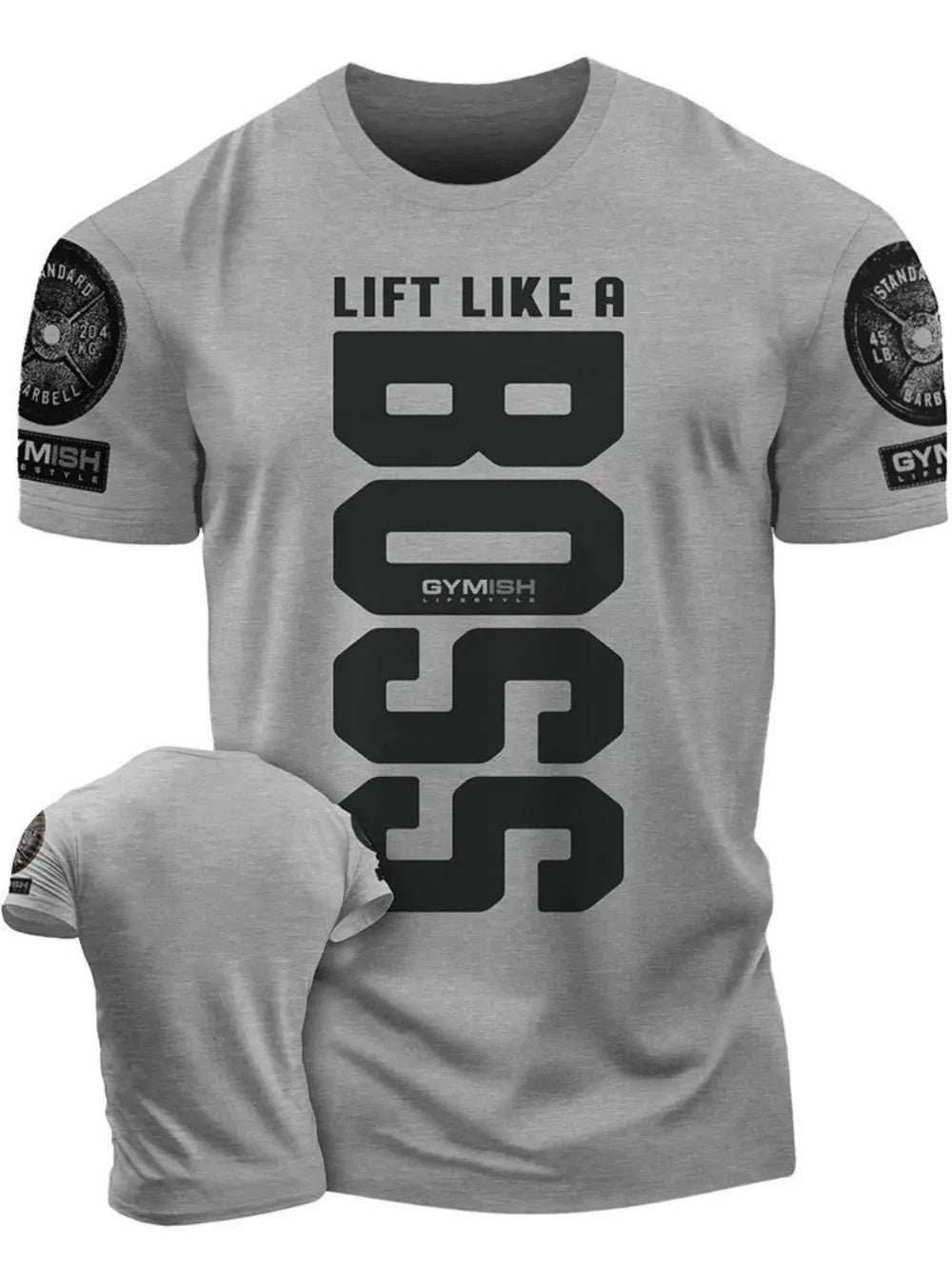 Men's Adrenaline Gym T-Shirt – Breathable, Quick-Dry, Letter Print for Workout & Casual Wear