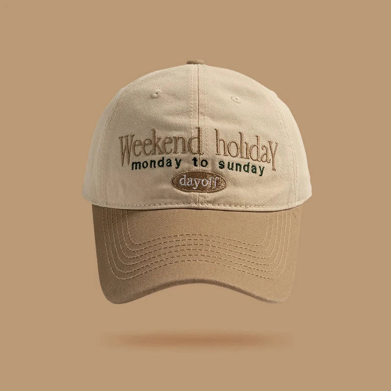 Striped Contrast Baseball Cap | Unisex Sun Protection Hat
