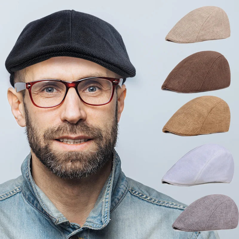 British Style Cotton Beret – Unisex Retro Painter Cap for Men & Women | Spring & Autumn