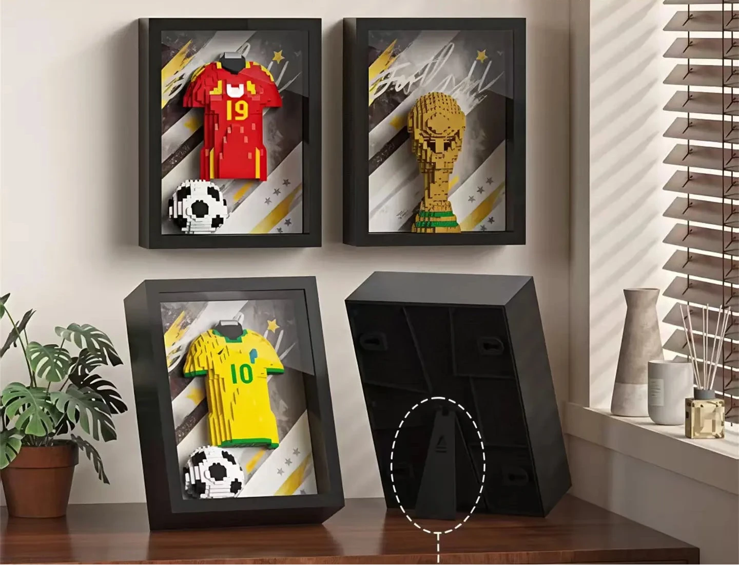 FIFA World Cup 2026 Soccer Star Brick Puzzle – Messi & CR7 DIY Collectible Toy for Kids & Fans