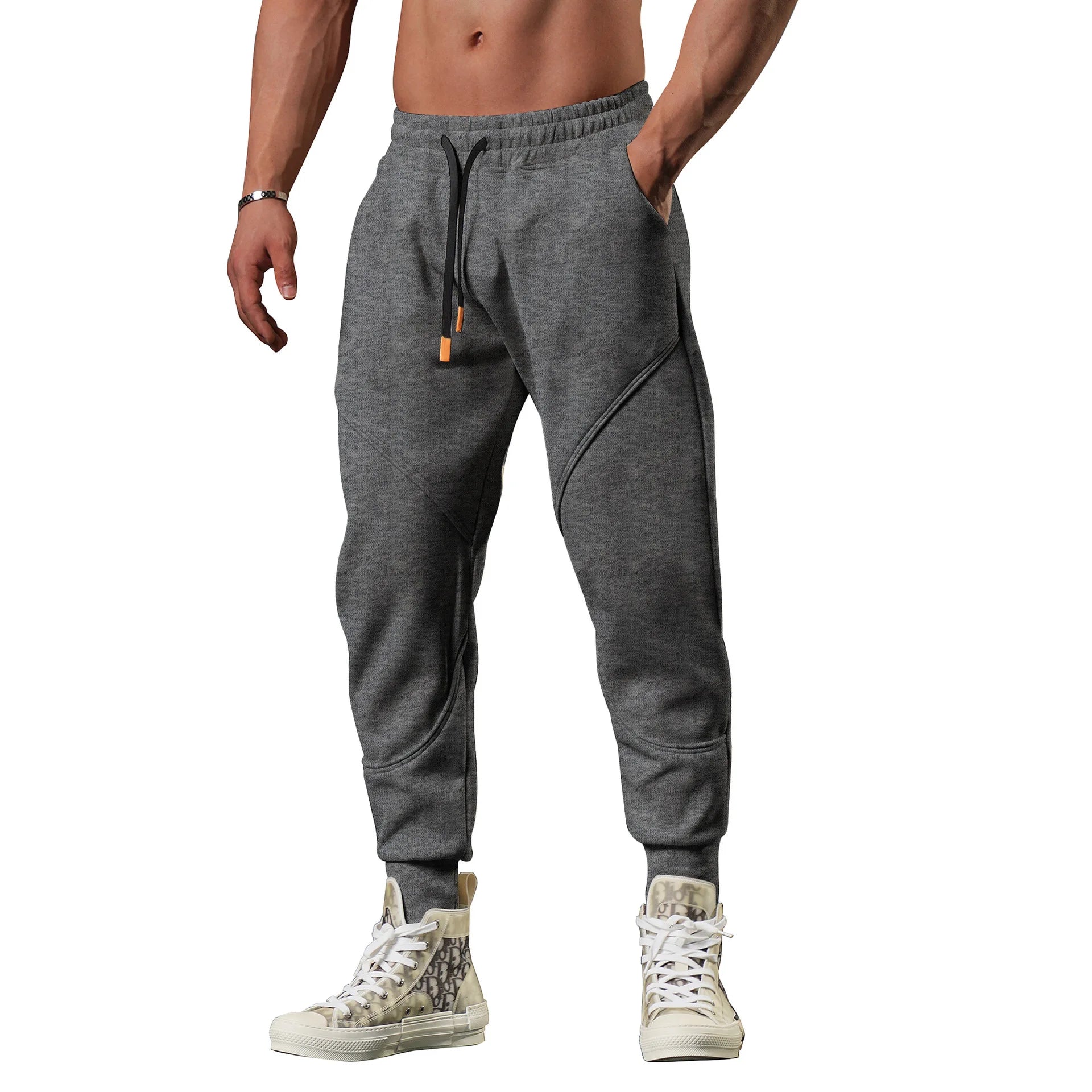 Men's Thick Fleece Sweatpants – Loose Fit, Gym, Running & Basketball Training Pants