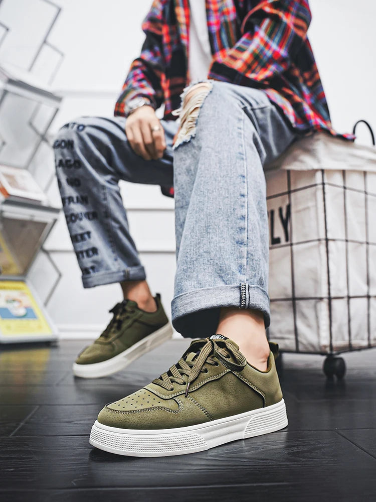 Men's Casual Skate Shoes – Lightweight Slip-Resistant Sneakers