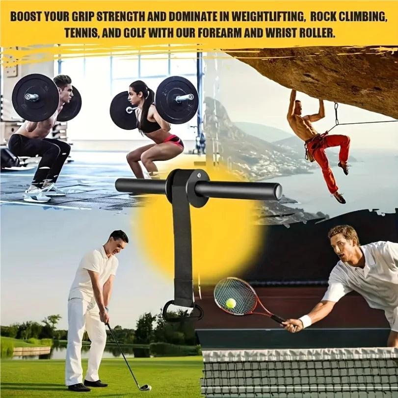Cast Iron Wrist & Forearm Strengthener Bar – Grip Training Stick for Strength & Rehabilitation