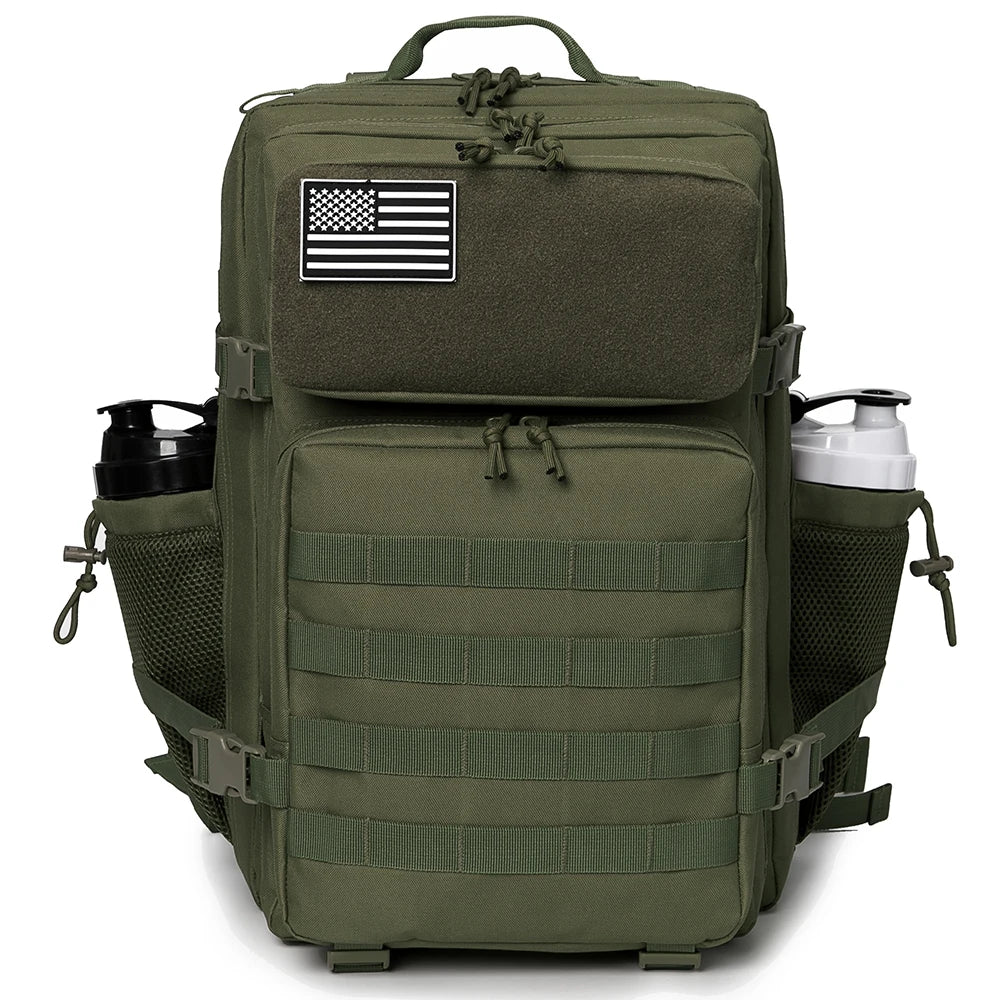 45L Tactical Backpack with Dual Cup Holders – Hunting, Hiking & Camping Rucksack