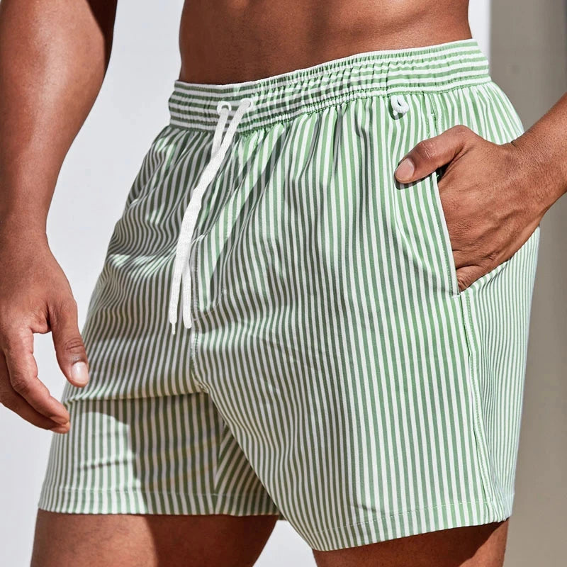 Men's Quick-Dry Board Shorts – Beach & Surf Swim Trunks with Pocket