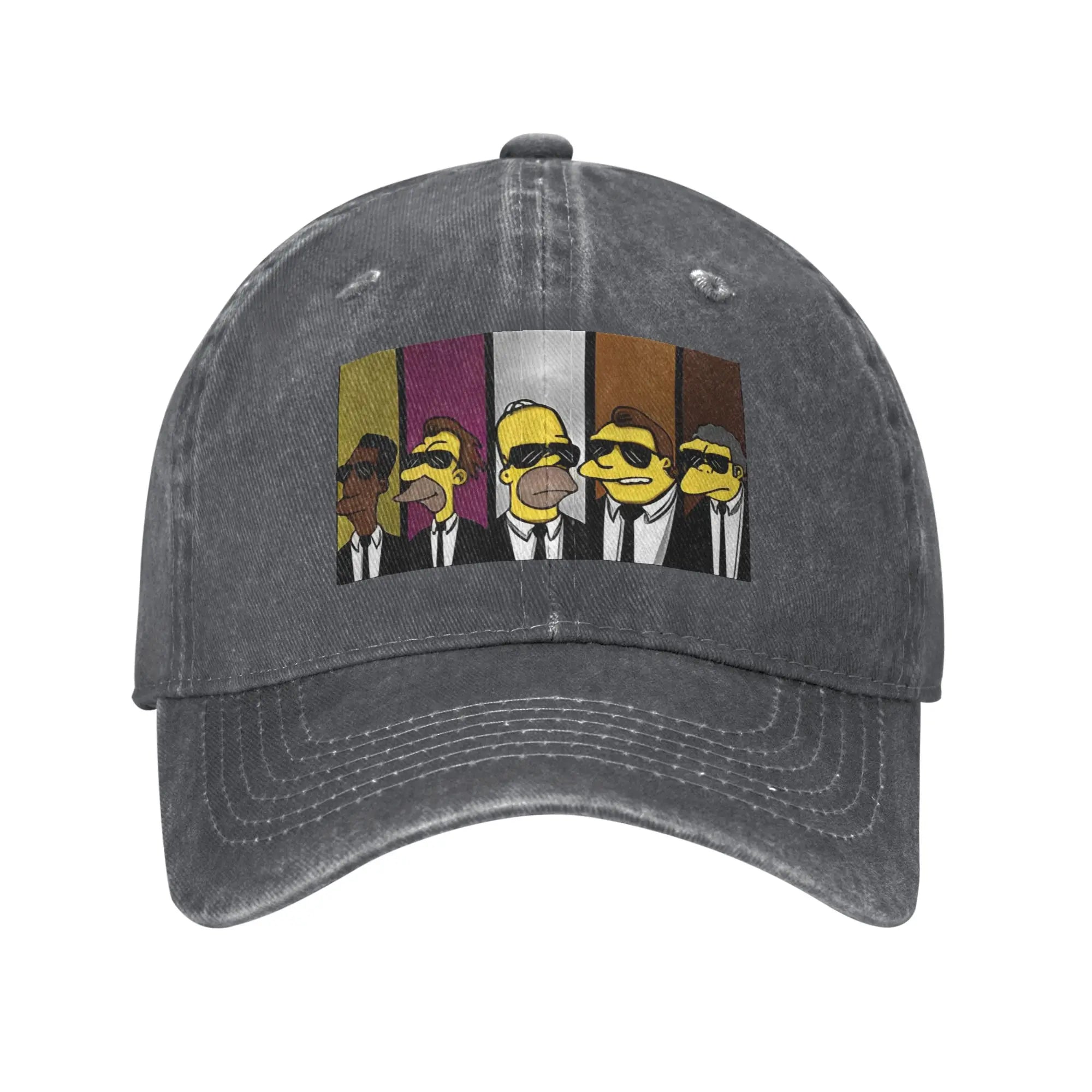 Cartoon Print Snapback Baseball Cap – Unisex Casual Outdoor Hat for Teens & Adults