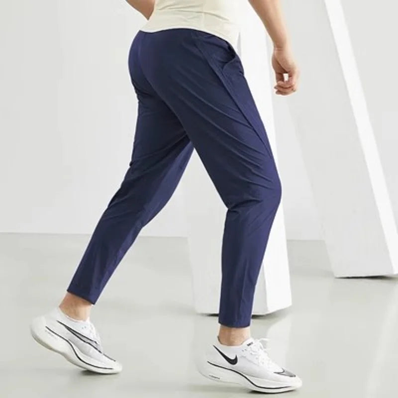 Men's Quick-Dry Running Pants – Lightweight, Elastic Waist Joggers for Gym, Training & Outdoor Sports