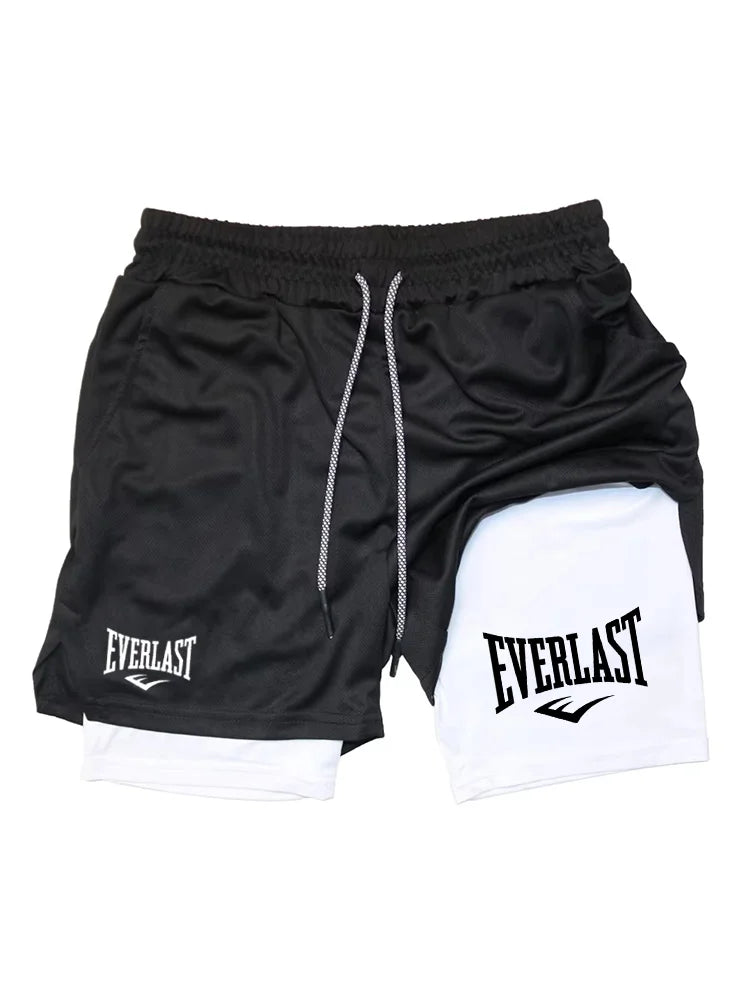 Men's 2-in-1 Running Shorts – Double-Layer Gym & Training Shorts