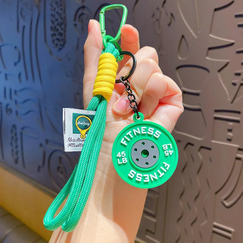 Barbell Keychain – Gym Lover Gift & Fitness Bag Charm