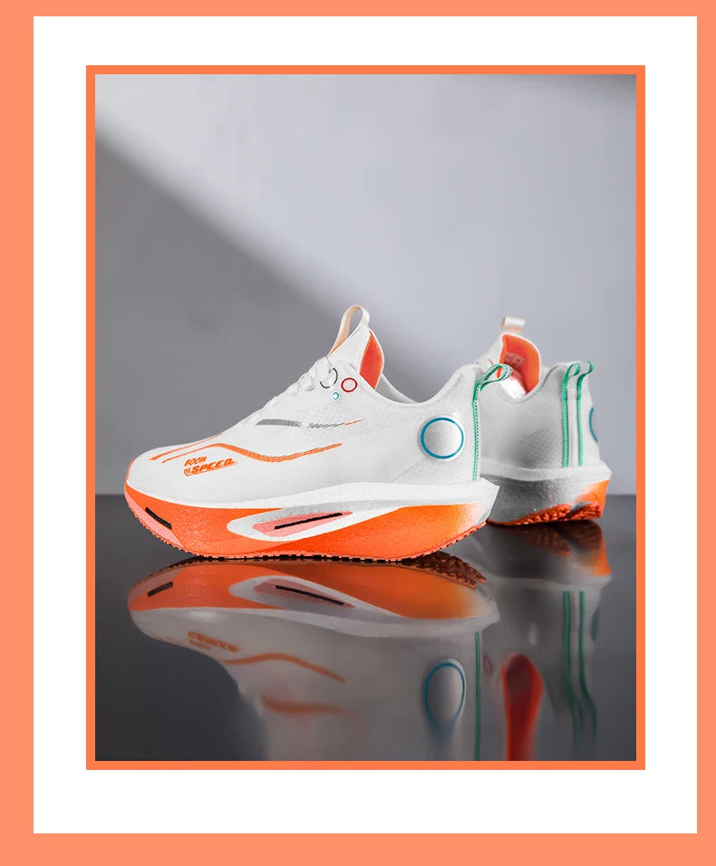 Professional Carbon Plate Running Shoes – Breathable, Cushioned & Non-Slip | Unisex