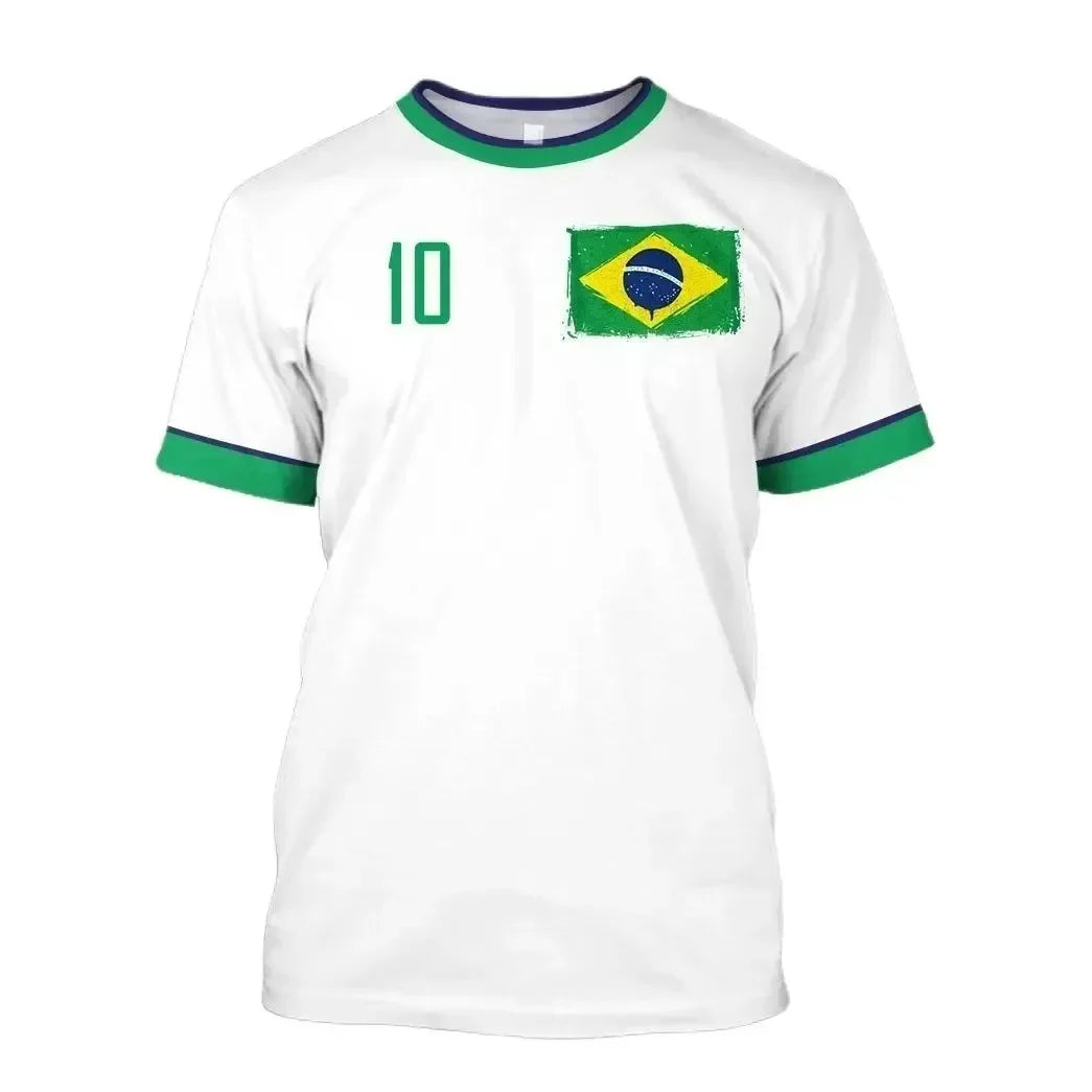 Men's 2026 Football Jersey T-Shirt – Oversized Streetwear Tee for Soccer Fans