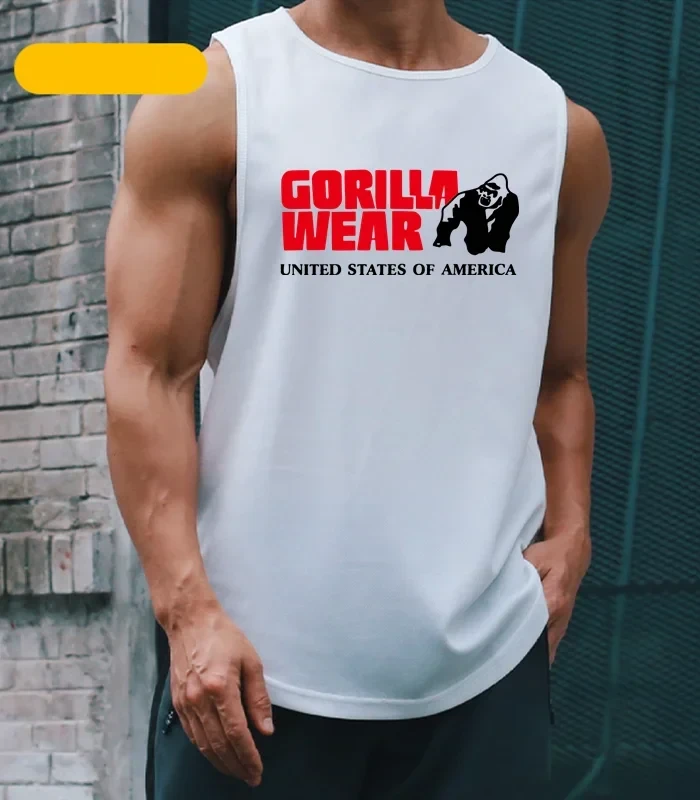 Men's Stringer Bodybuilding Vest – Polyester Gym Singlet Tank Top