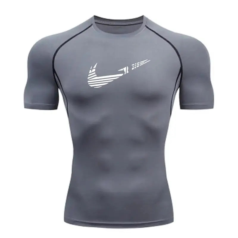 Men's Quick-Dry Compression Shirt – Rash Guard for Gym, Running & Water Sports