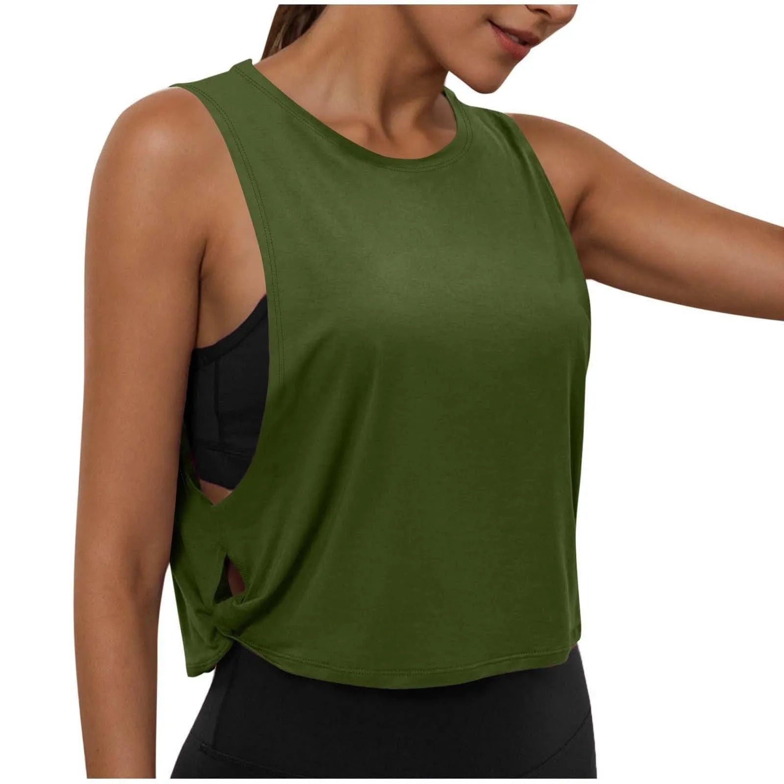Women's Sleeveless Yoga Tank Top – Breathable Athletic Vest
