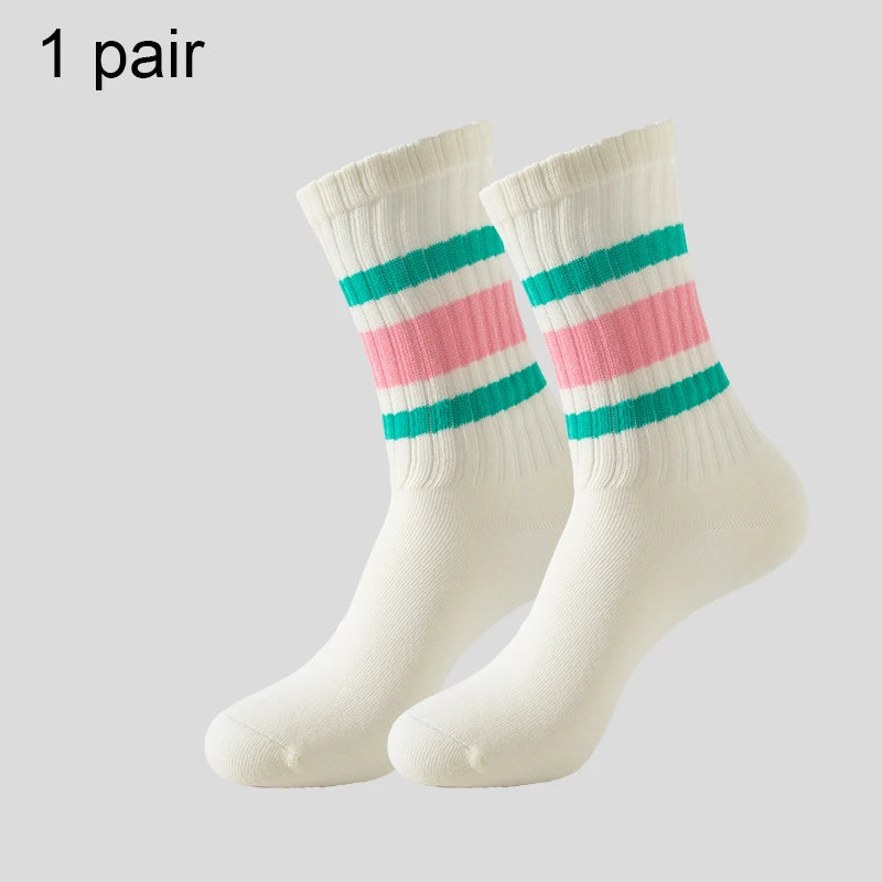 Men's & Women's Cotton Crew Socks – Casual, Running & Couple Socks