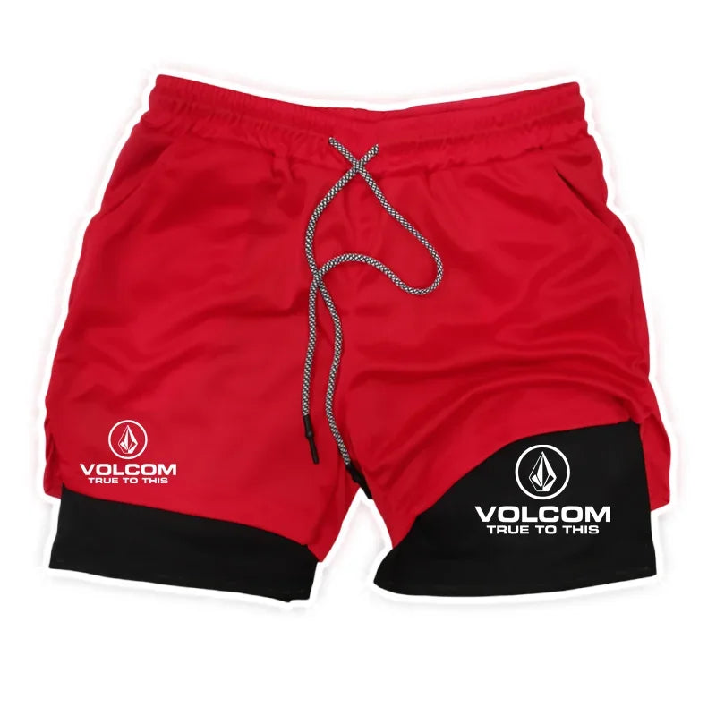Men's 2-in-1 Printed Athletic Shorts | Sports, Running & Training