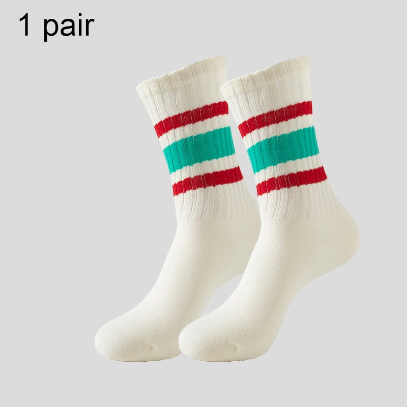 Men's & Women's Cotton Crew Socks – Casual, Running & Couple Socks
