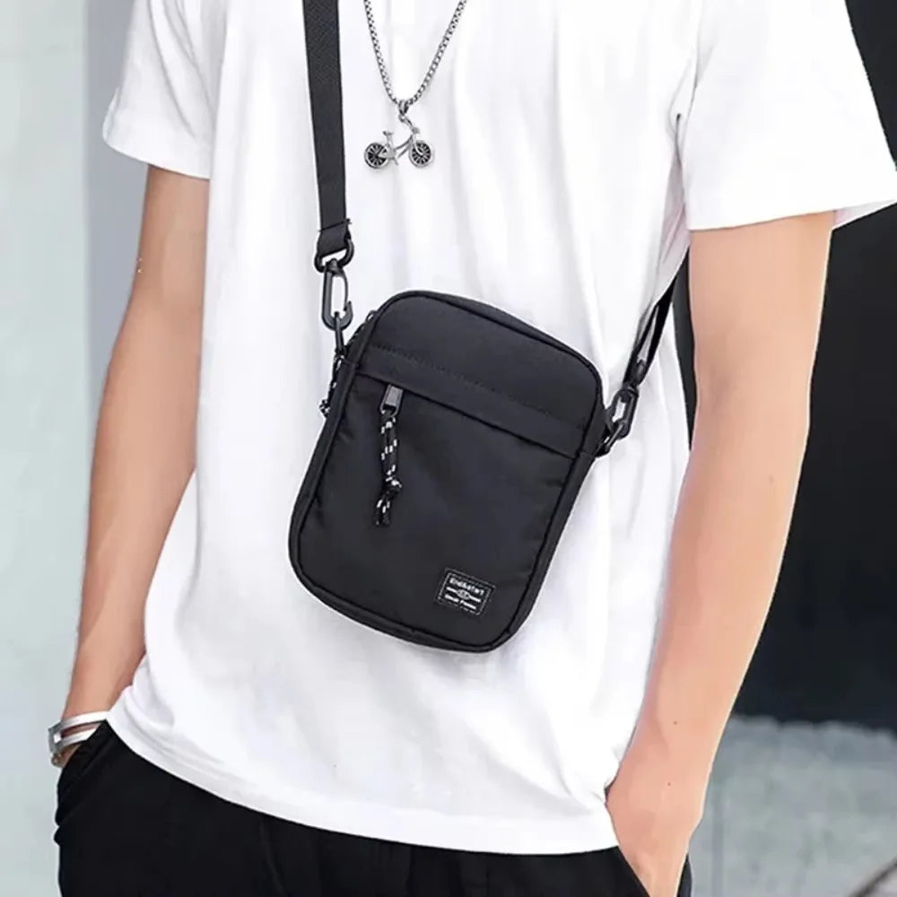 Men's Mini Crossbody Bag | Nylon Sling Shoulder Chest Pack for Phone & Essentials