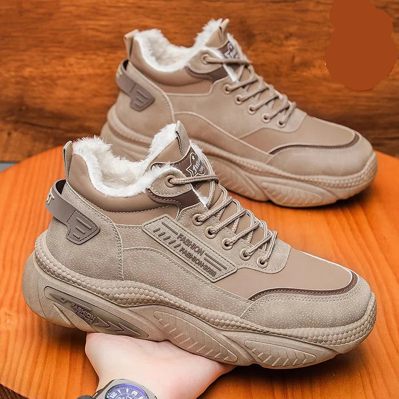 Men's High-Top Dad Sneakers – Breathable Casual Thick-Sole Sports Shoes