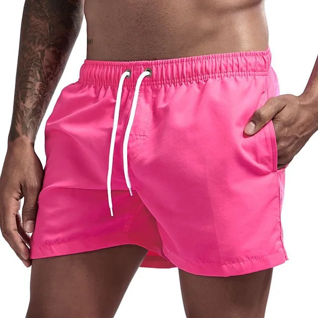 Men's Quick-Dry Running Shorts – Mesh Lining, Zipper Pocket & Drawstring for Gym & Outdoor Fitness